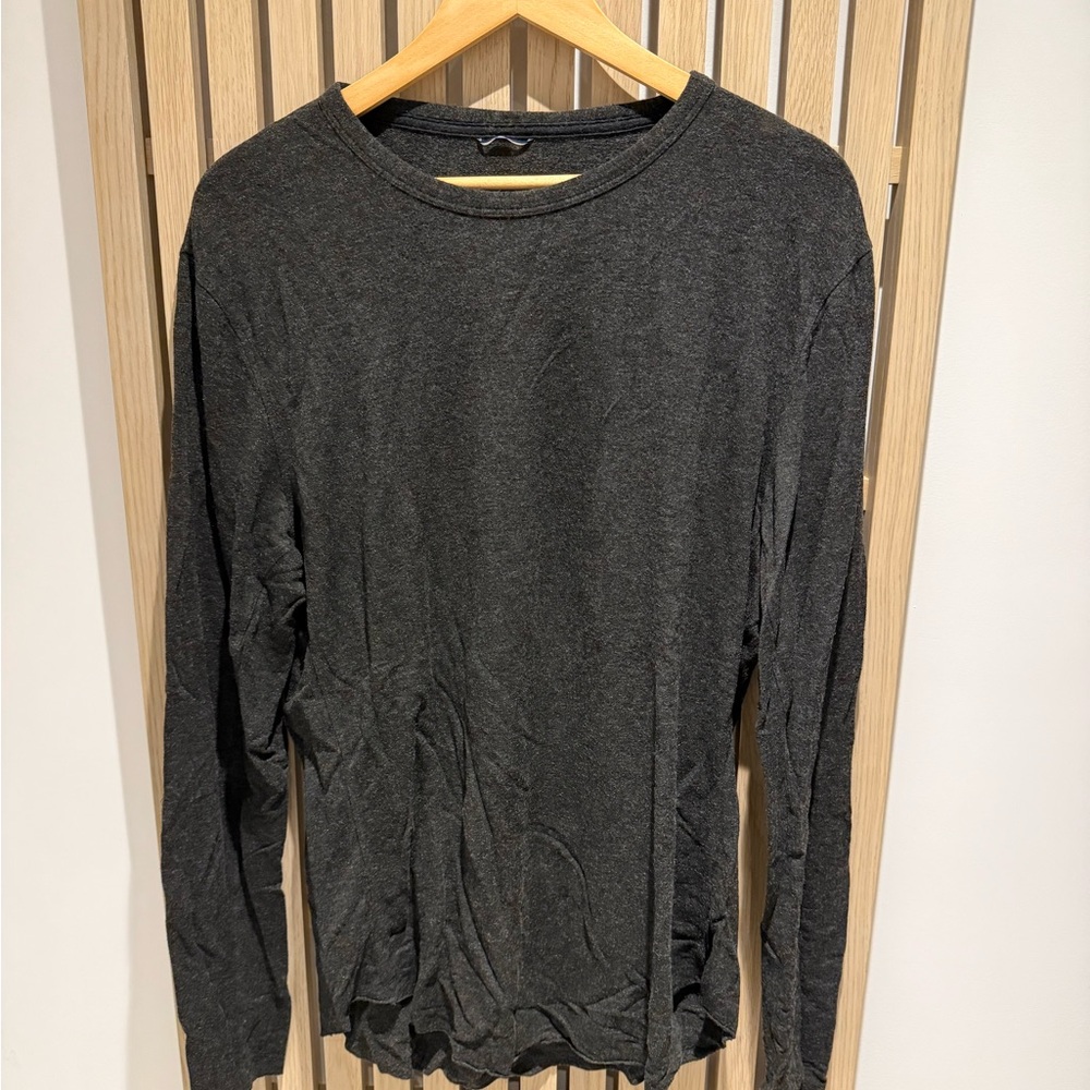 Kit and Ace Charcoal Long Sleeve Tee